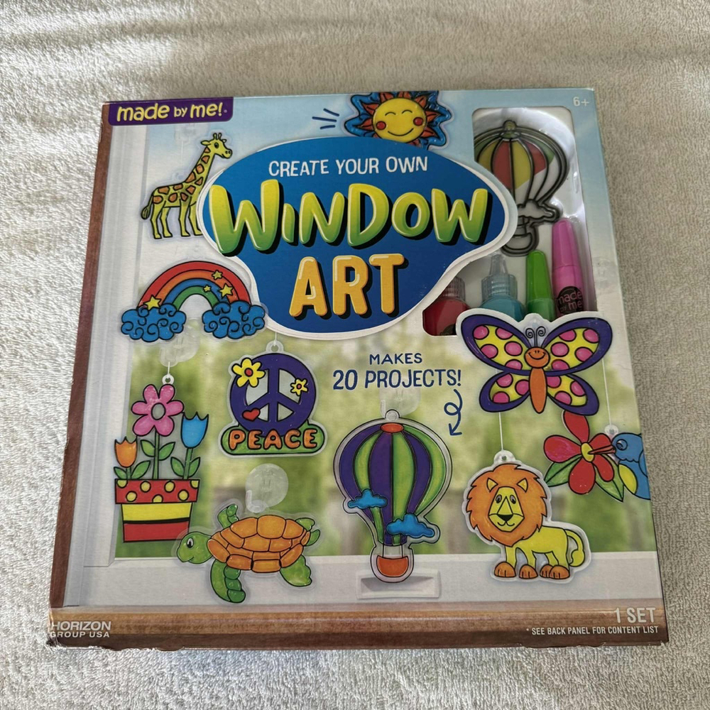 Girls made by me Window Art Craft Kit One Size Blue Green